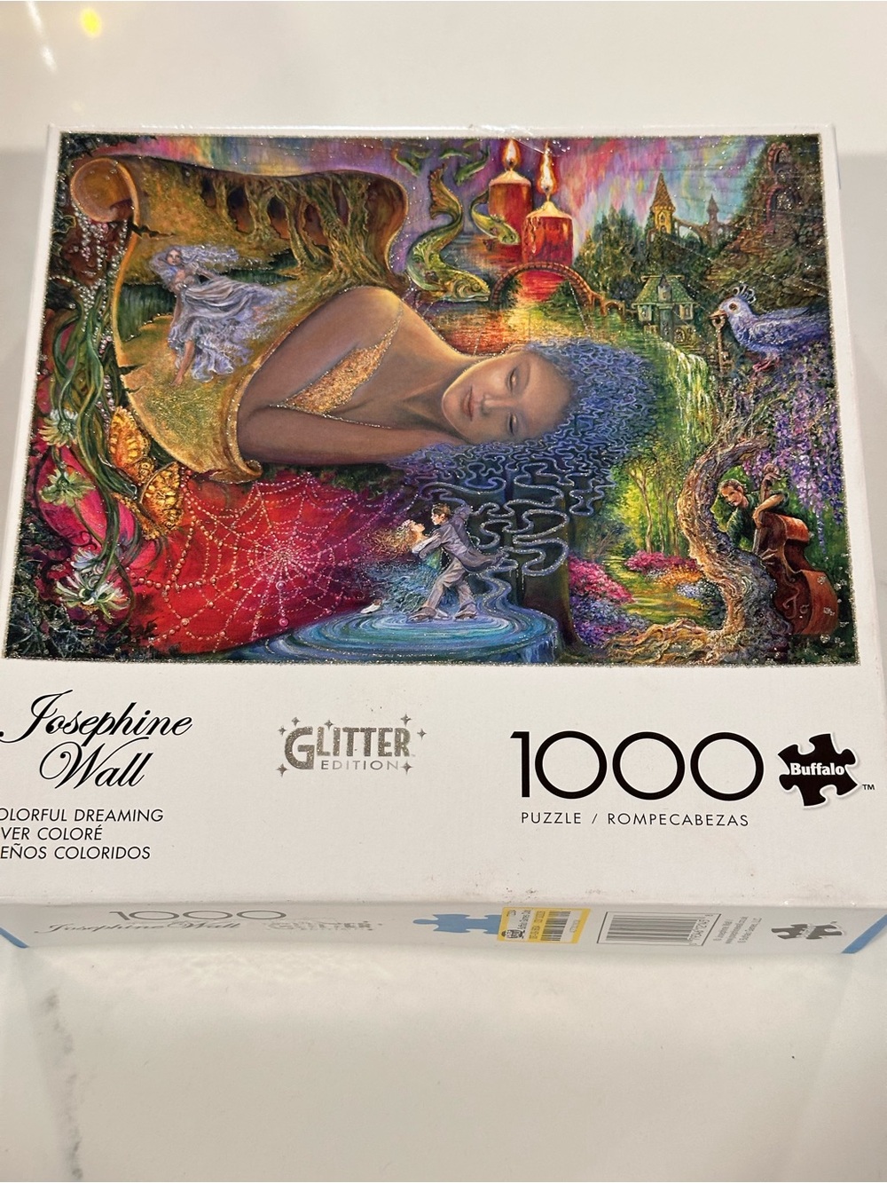 Buffalo Jason wall  Glitter Edition 1000-Piece Puzzle — Multicolor